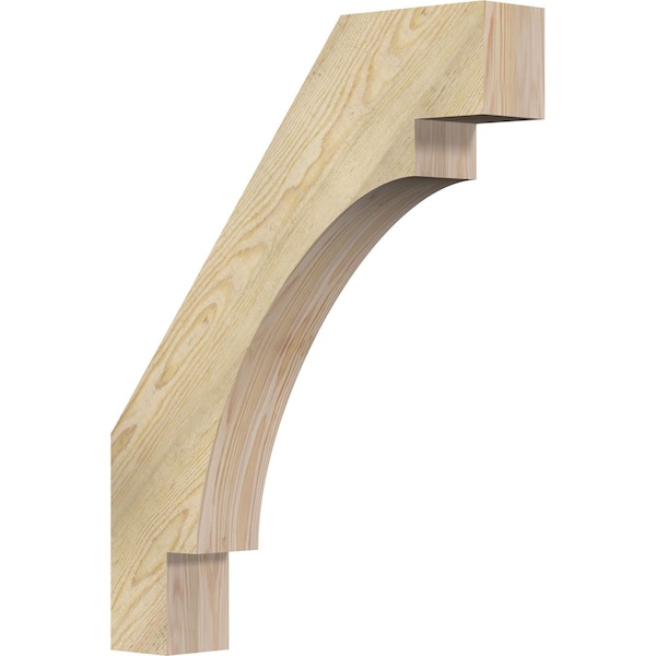 Ekena Millwork 4"W x 22"D x 28"H Merced Rough Sawn Knee Brace, Douglas Fir BRC04X22X28MRC00RDF - main